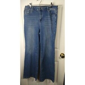 Earl Jeans Woman 16 Flare Medium Denim Casual 5 Pocket Norm Core
